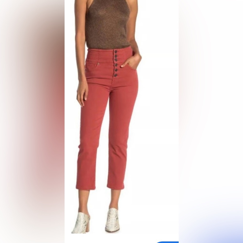 JOIE Laurelle High Rise Cropped Button‎ Fly Jeans, Desert Spice, Size 29